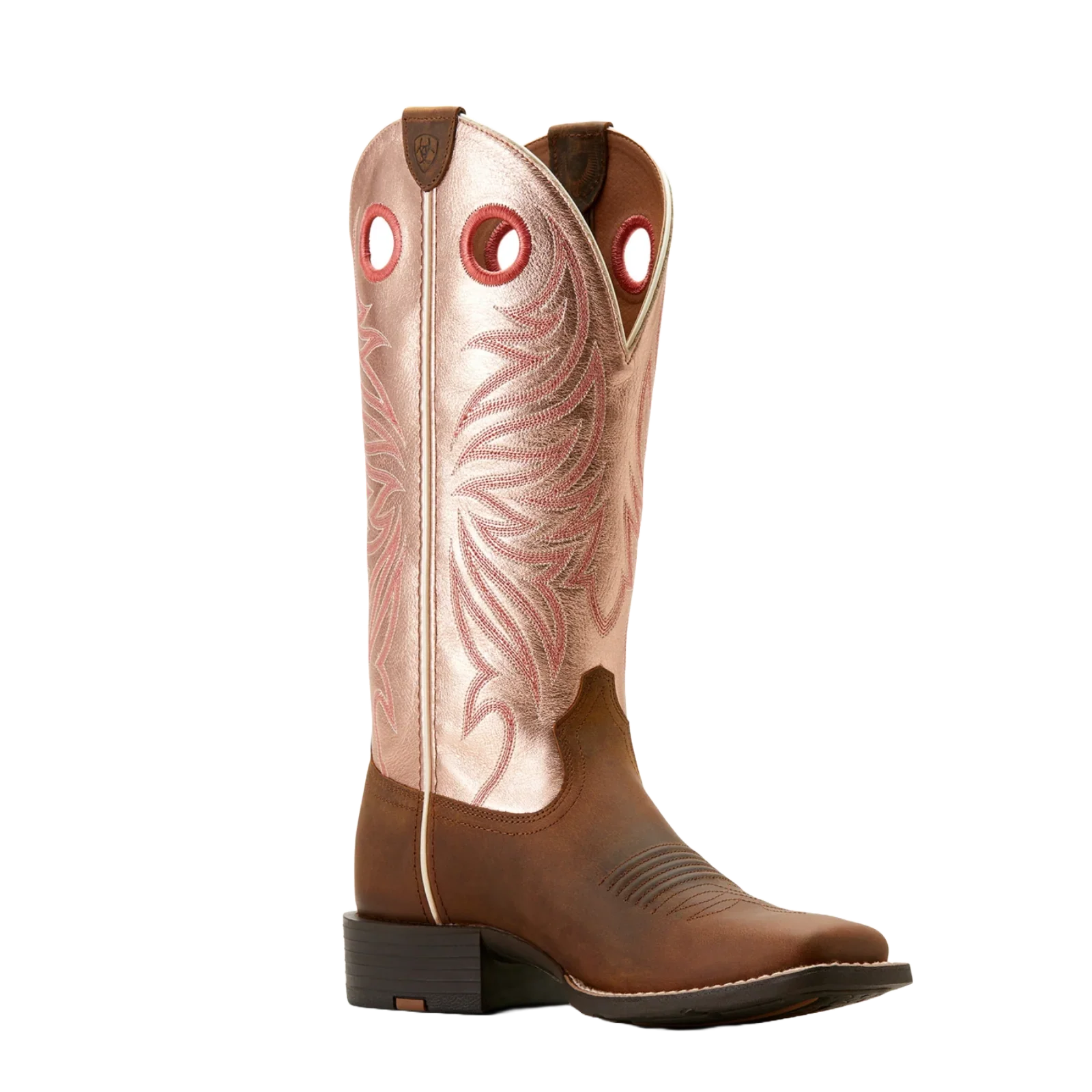 Ariat Women's Round Up Ryder Western Boot - Distressed Brown