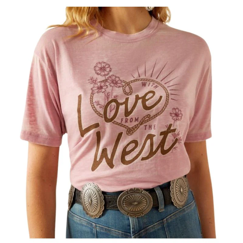 Ariat Women's Short Sleeve West Tee Shirt - Zephyr - Image 2