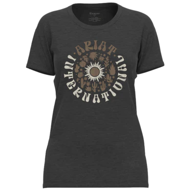 Ariat Women's Sol Circle T Shirt - Charcoal Heather