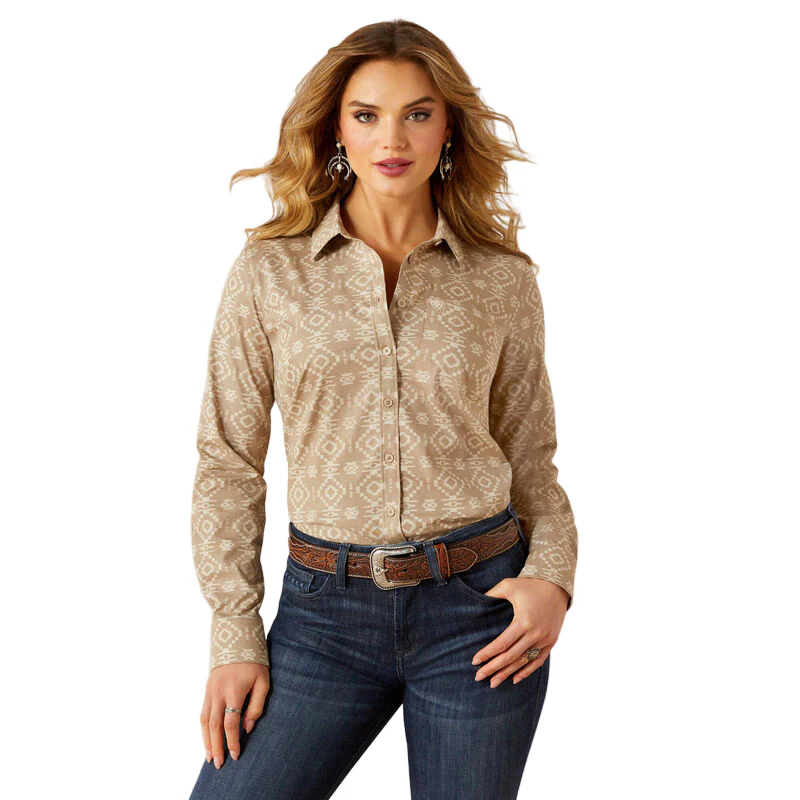 Ariat Women's Team Kirby Long Sleeve Stretch Shirt - Lone Ridge Print