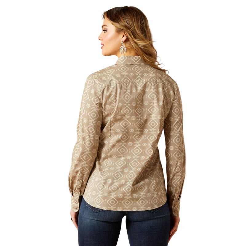 Ariat Women's Team Kirby Long Sleeve Stretch Shirt - Lone Ridge Print - Image 3