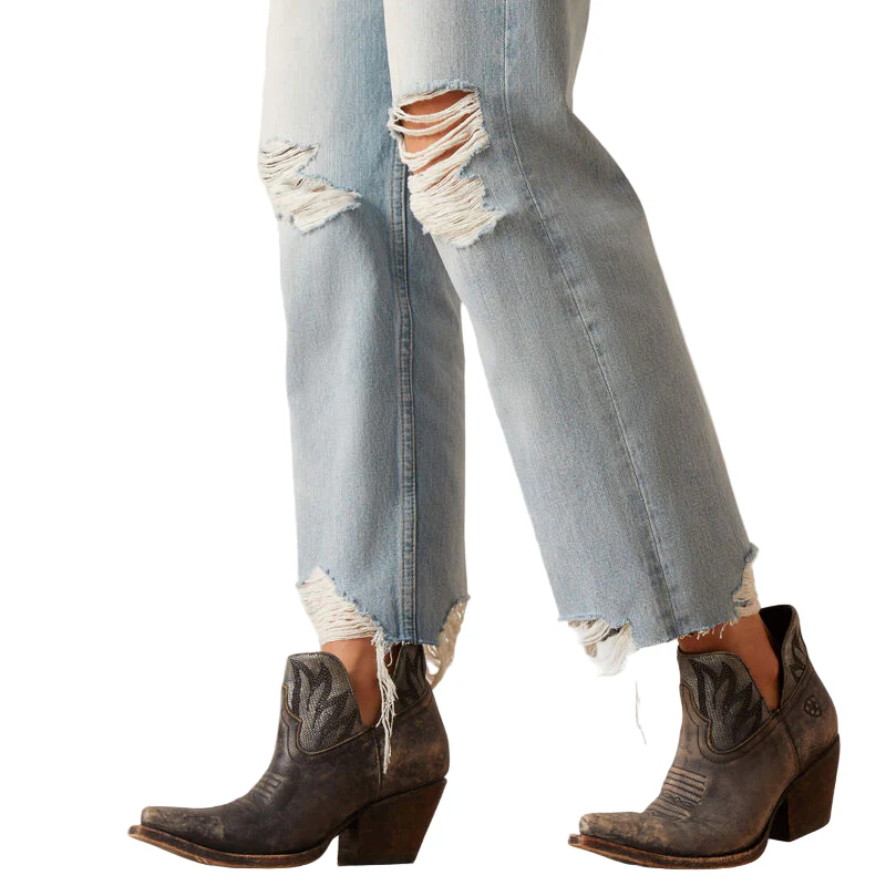 Ariat Women's Ultra High Rise Tomboy Straight Jeans - Mykonos - Image 6