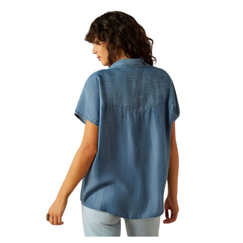 Ariat Women's Vacation Shirt- Chambray - Image 2
