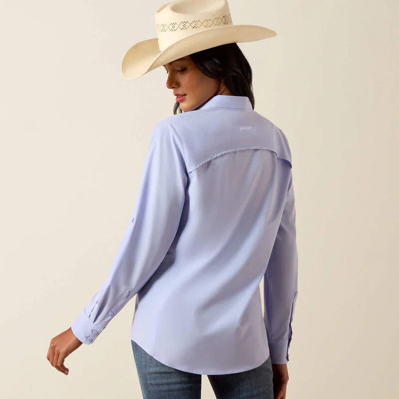 Ariat Women's VentTEK Long Sleeve Shirt - Baby Lavender - Image 2