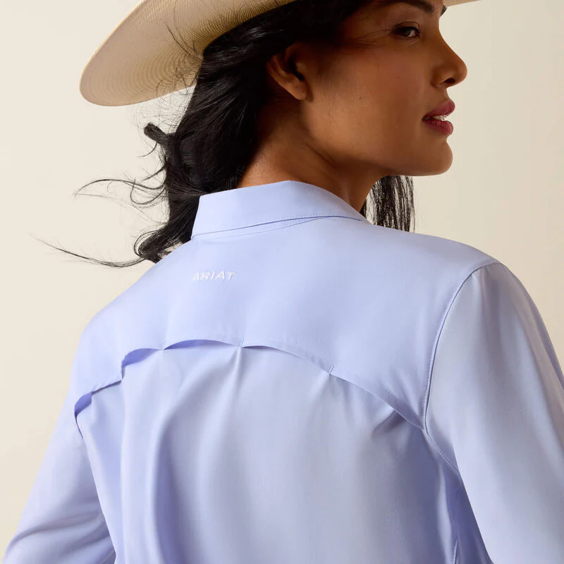 Ariat Women's VentTEK Long Sleeve Shirt - Baby Lavender - Image 4