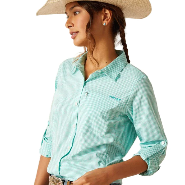 Ariat Women's VentTEK Long Sleeve Shirt - Baltic Check - Image 2