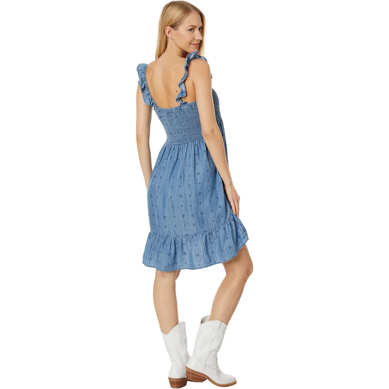 Ariat Women's Paisley Pursuit Dress - Light Denim Blue - Image 2