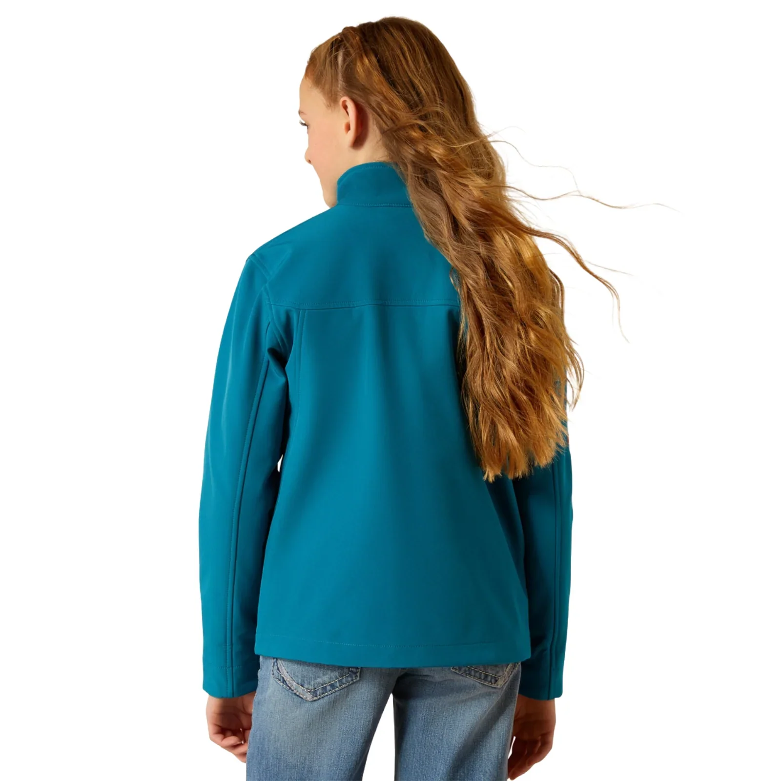 Ariat Youth New Team Softshell Jacket - Ocean Depth - Image 2