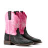 Ariat Youth Outrider Black Floral Moss Boots- Peony - Image 5