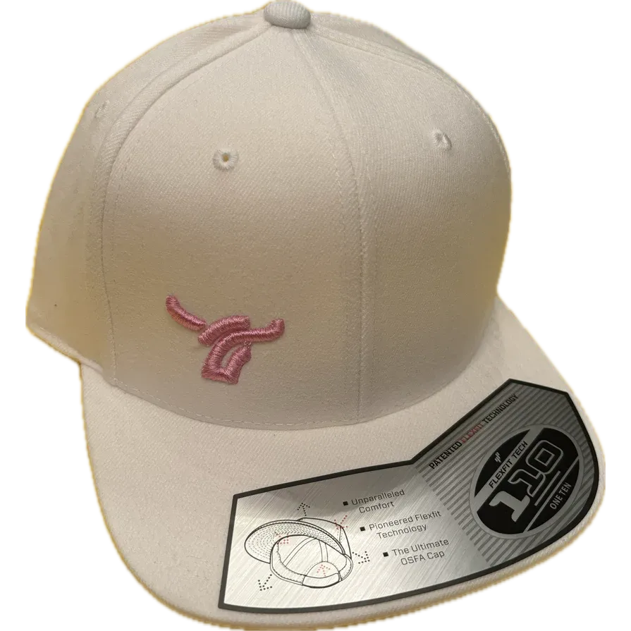 B8 Ranch Apparel 110 Flatbrim Flexfit with Small Pink Logo - Multiple Colours - Image 2