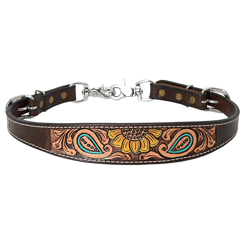 Bar H BER155-Western Leather Wither Straps