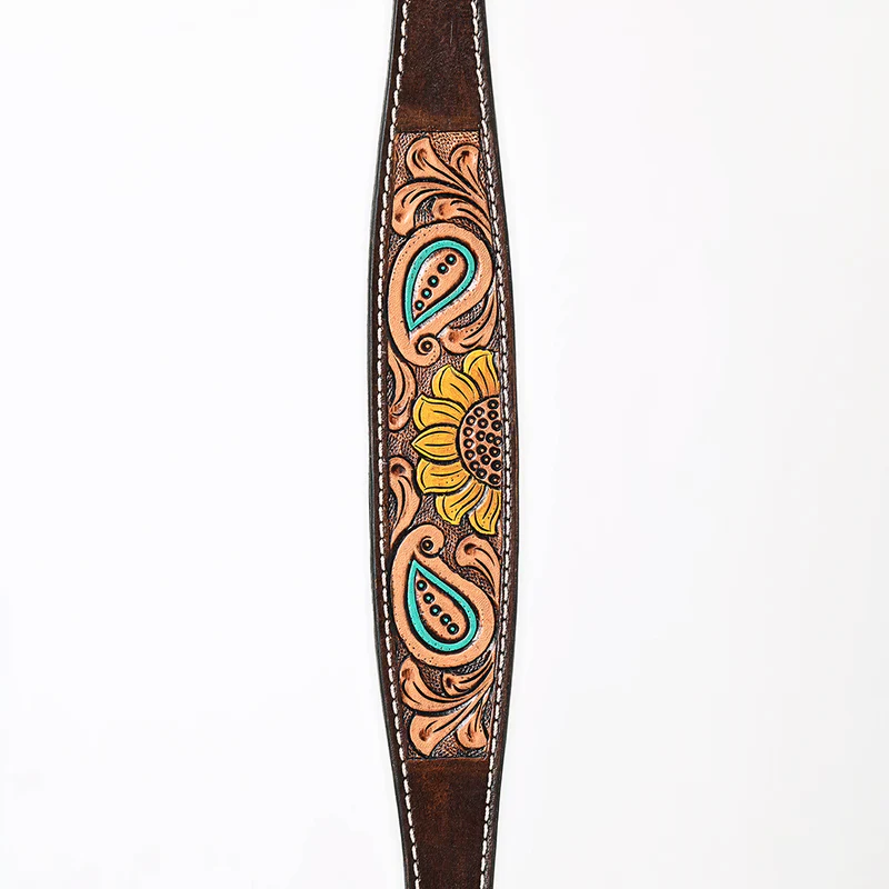 Bar H BER155-Western Leather Wither Straps - Image 3