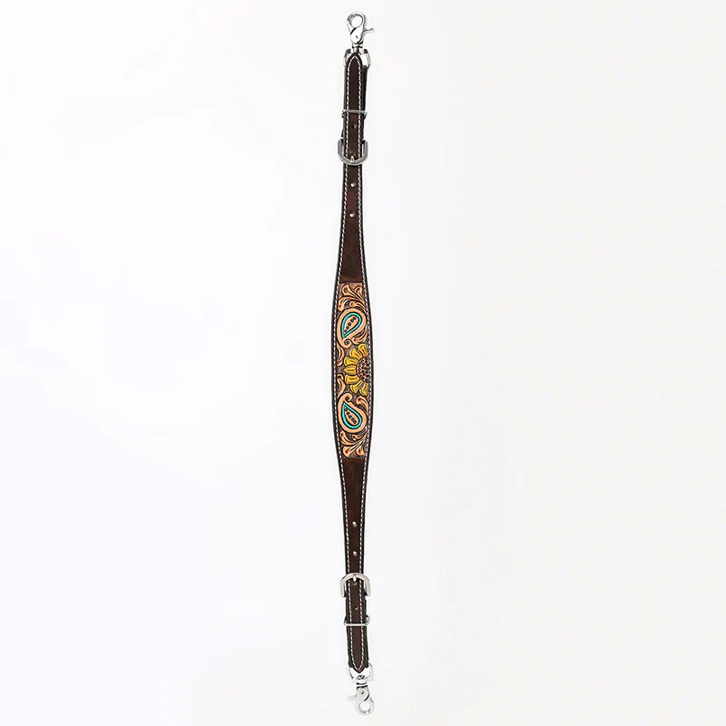 Bar H BER155-Western Leather Wither Straps - Image 4