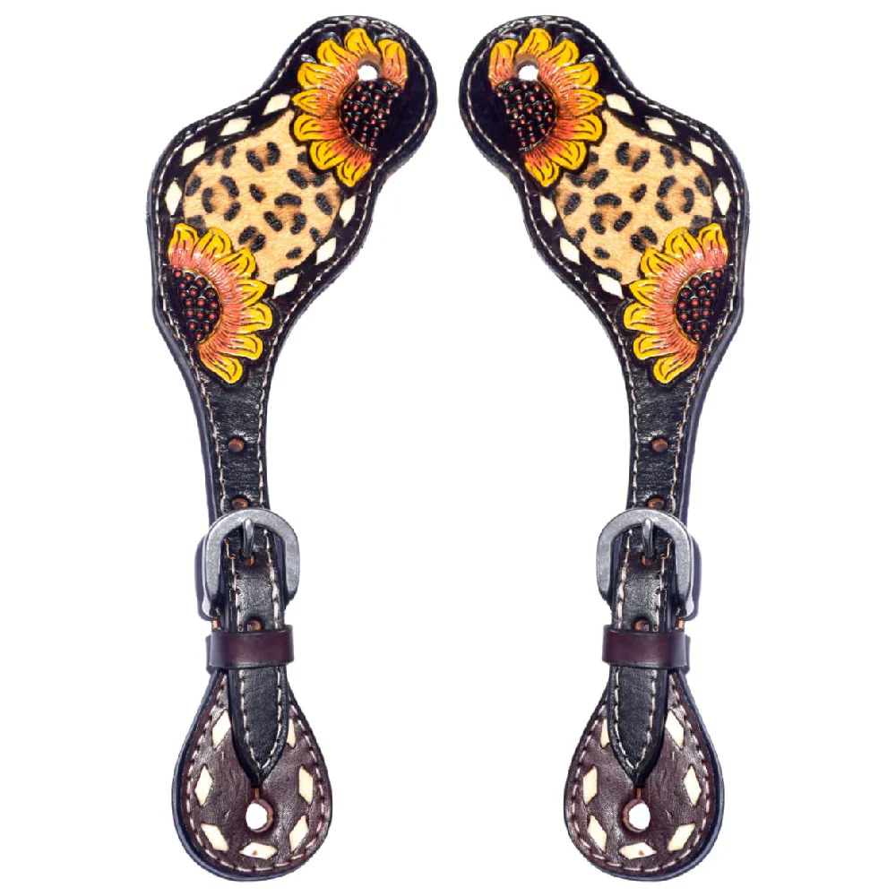 Bar H BER166-Western American Leather Spur Strap