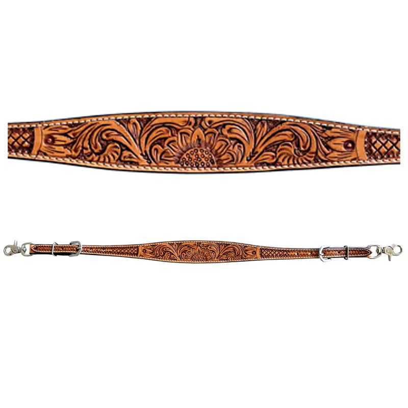 Bar H BER249-Western Leather Wither Straps