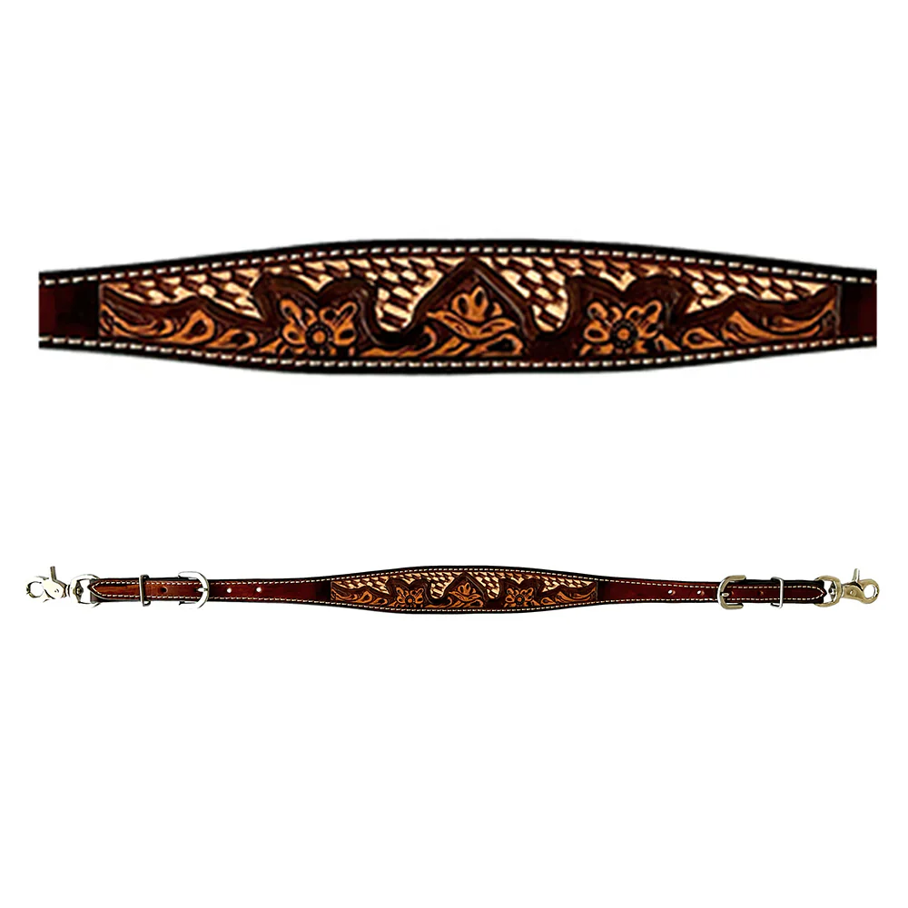 Bar H Wither Strap - Cream Accents