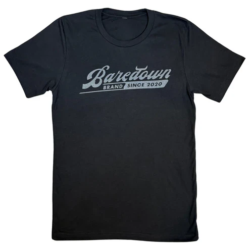 Baredown Brand Unisex Hauler Tee Shirt - Black