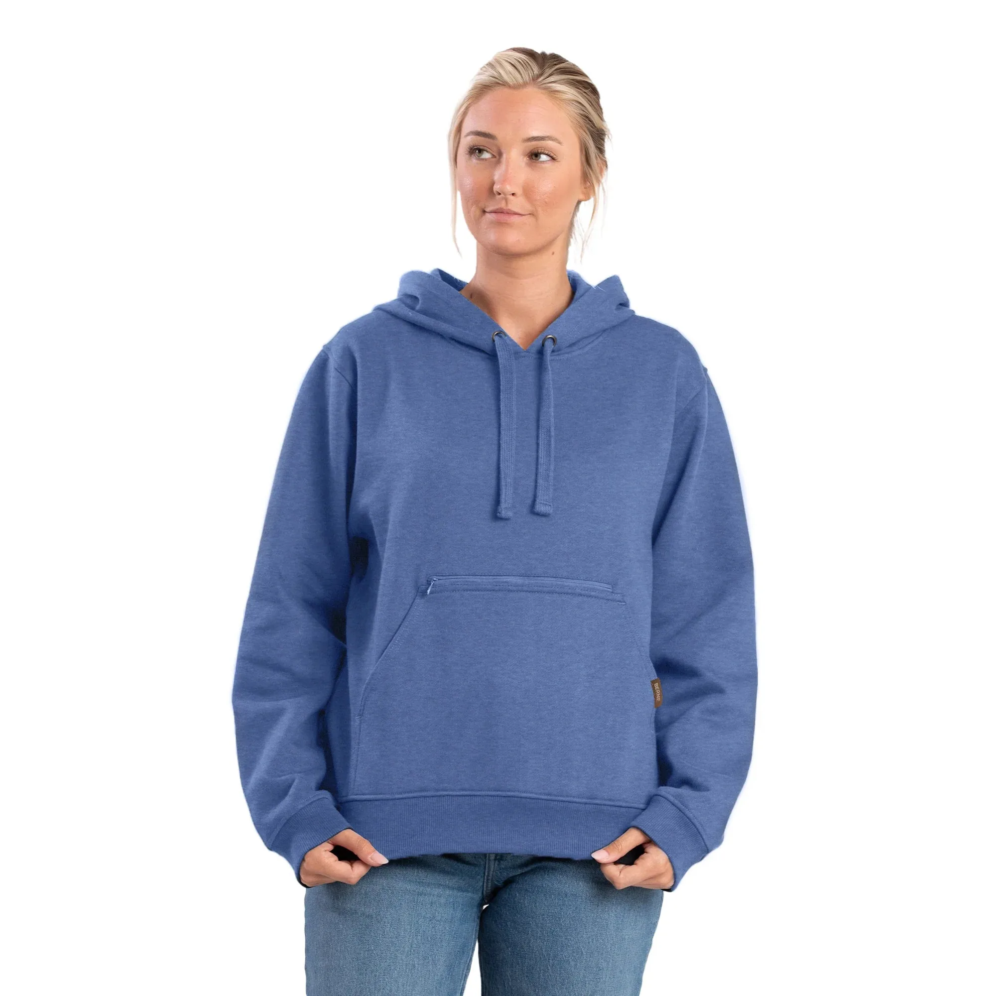 Berne Women's Heritage Zippered Pocket Hooded Pullover Sweatshirt - Image 3