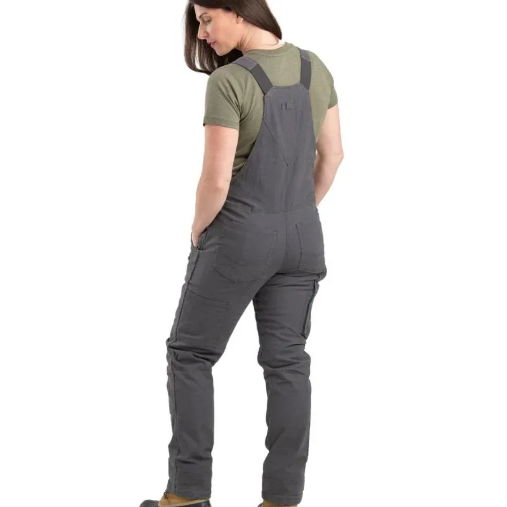 Berne Women's Unlined Stretch Duck Bib Overalls - Image 3