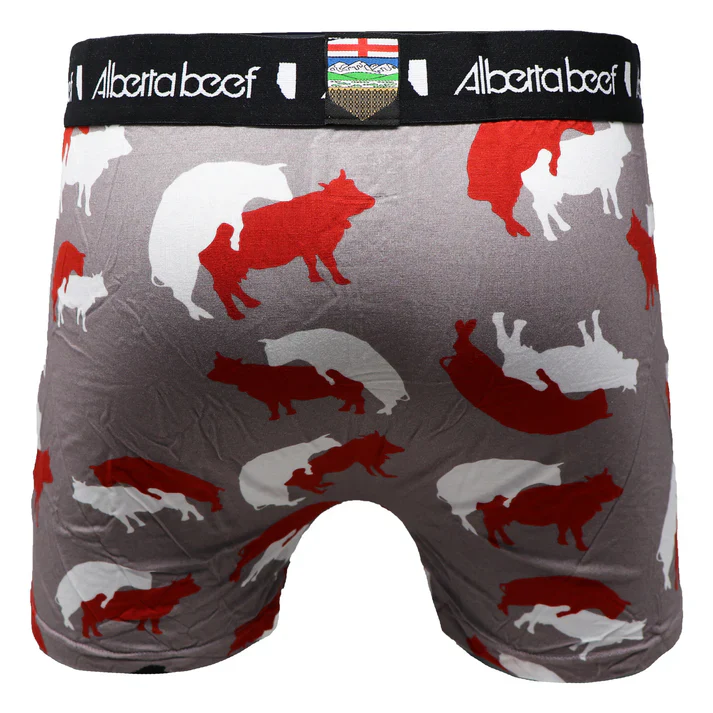 Berta Beef Men's Underwear Cowmo Sutra - Grey - Image 3