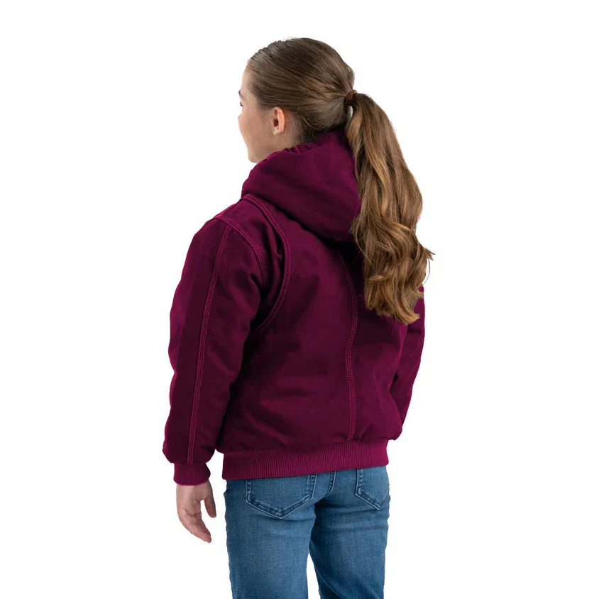 Berne Youth Highland Softstone Duck Hooded Jacket - Multiple Colours - Image 4