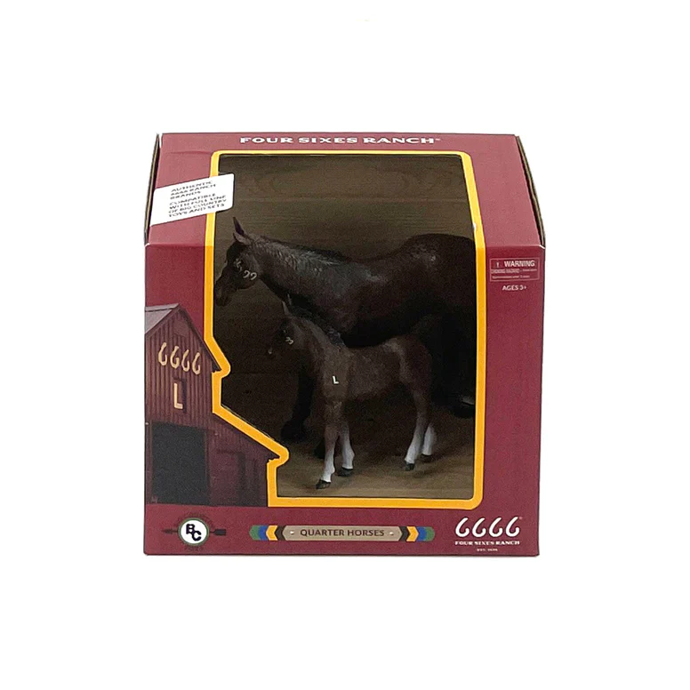 Big Country Four Sixes Ranch Quarter Horse Mare & Colt - Image 2