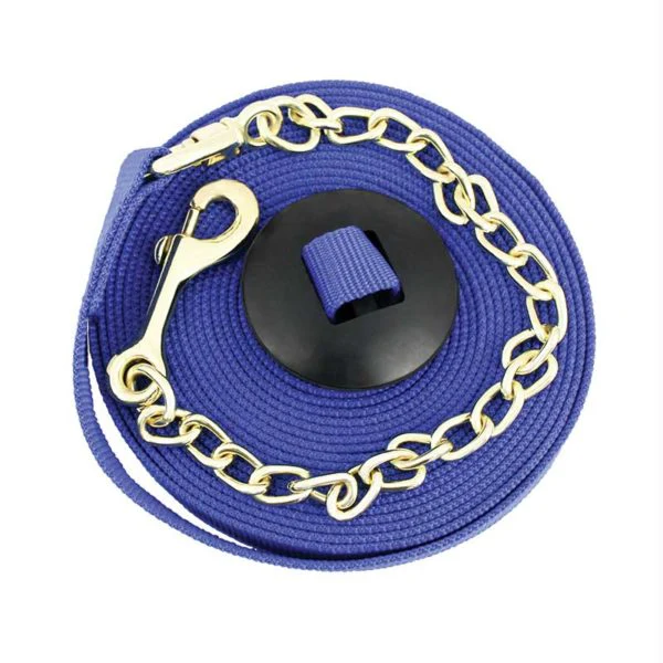 25' Lunge Line w/Rubber Stopper - Black - Image 2