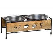 Black Label Wooden Plate Diner Woof 1 PT