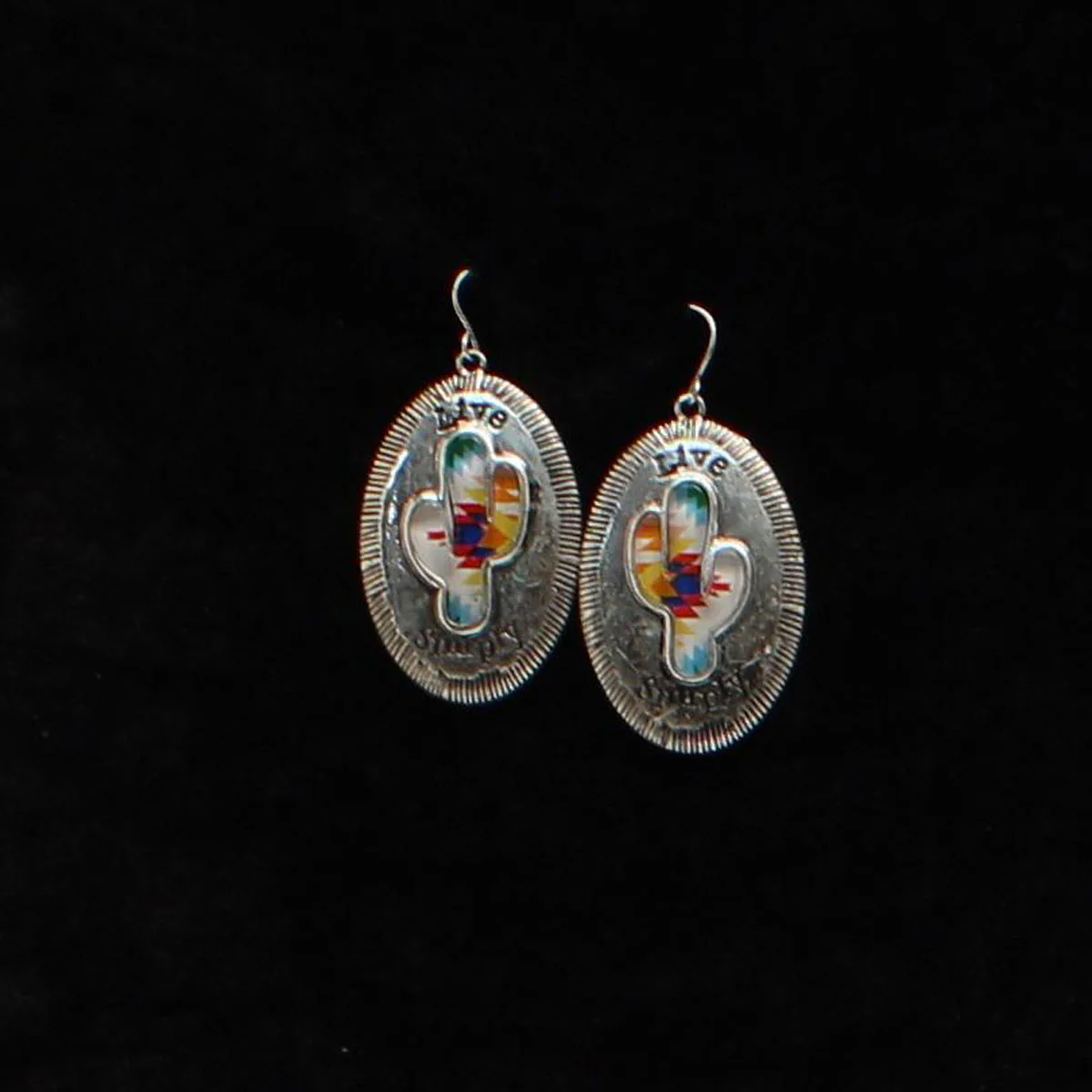Blazin Roxx Cactus Aztec Earrings - Live Simply