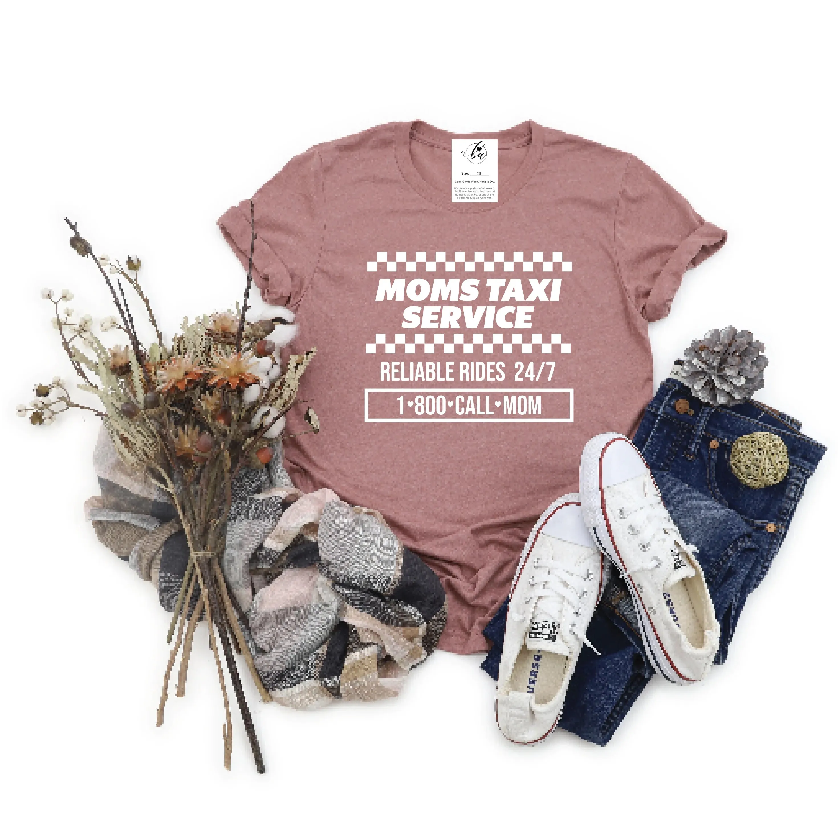 Blonde Ambition Short Sleeve Mom's Taxi Service-Multiple Colours - Image 2