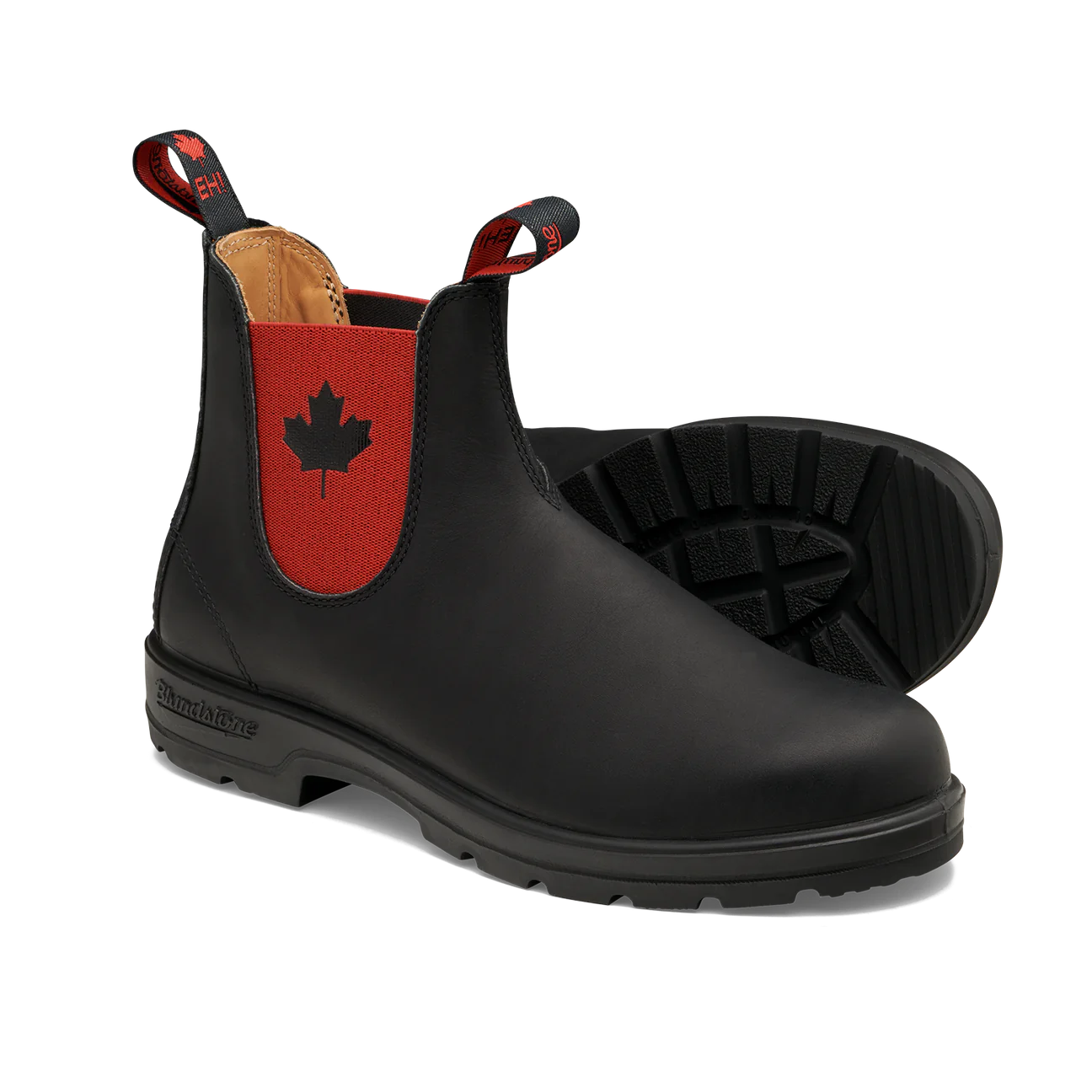 Blundstone Unisex #1474 Classic Boots - Black w/Red Elastic & Canada Leaf - Image 3