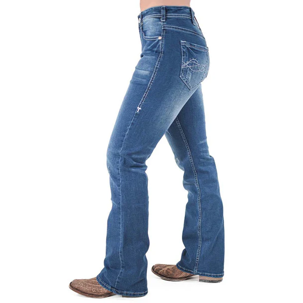 Cowgirl Tuff Women's Right On II Jeans - Medium Wash - Image 3