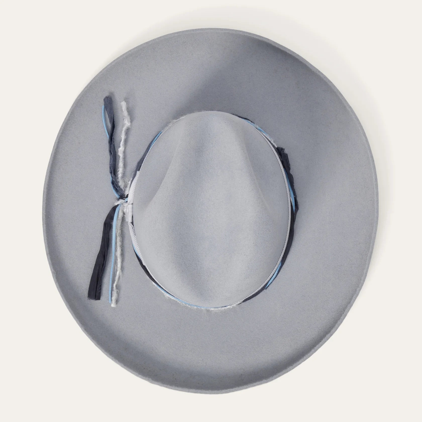 Stetson Oceanus Fedora Wool Hat - Light Grey - Image 2