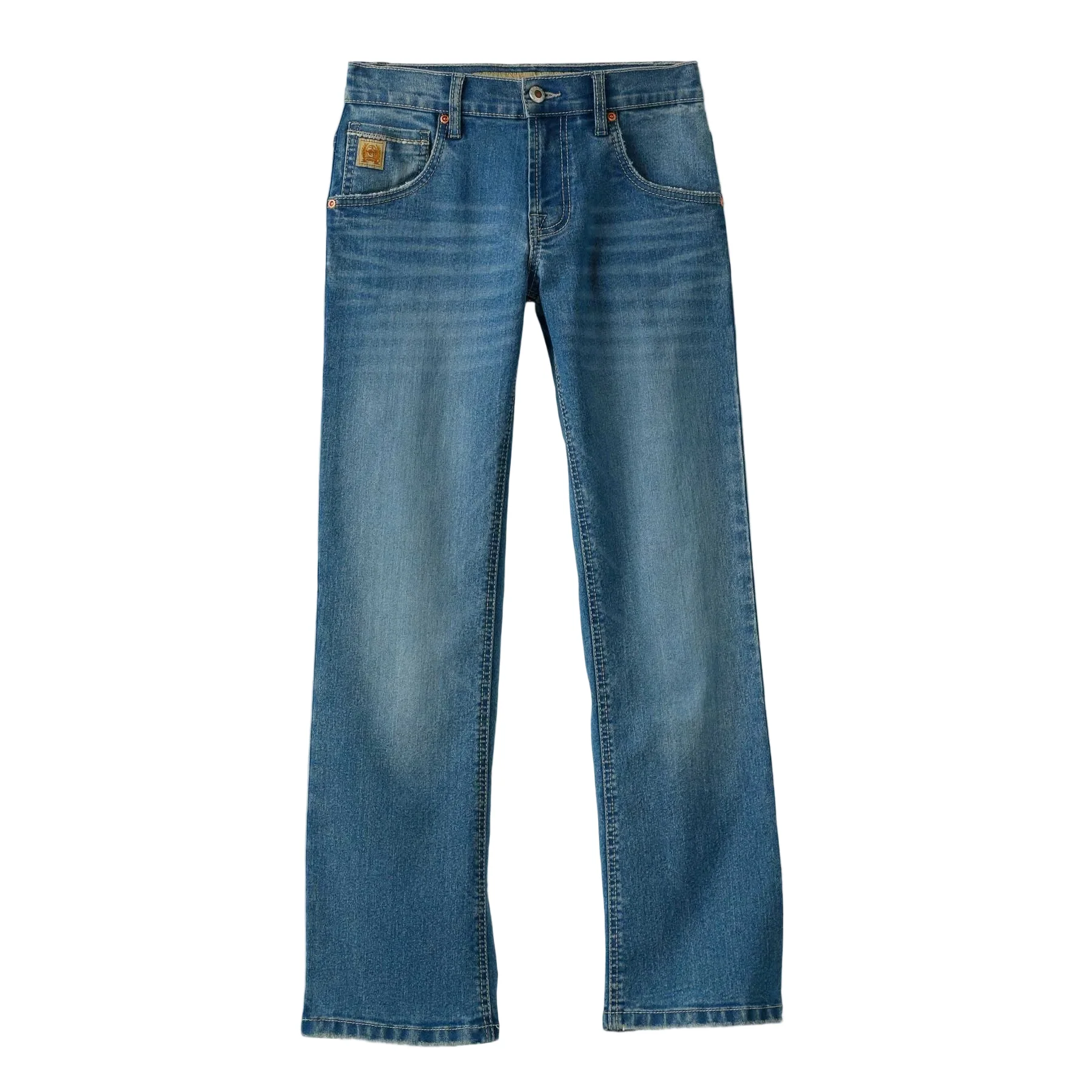 Cinch Boy's Medium Stone Wash Relaxed Bootcut Jeans - Indigo
