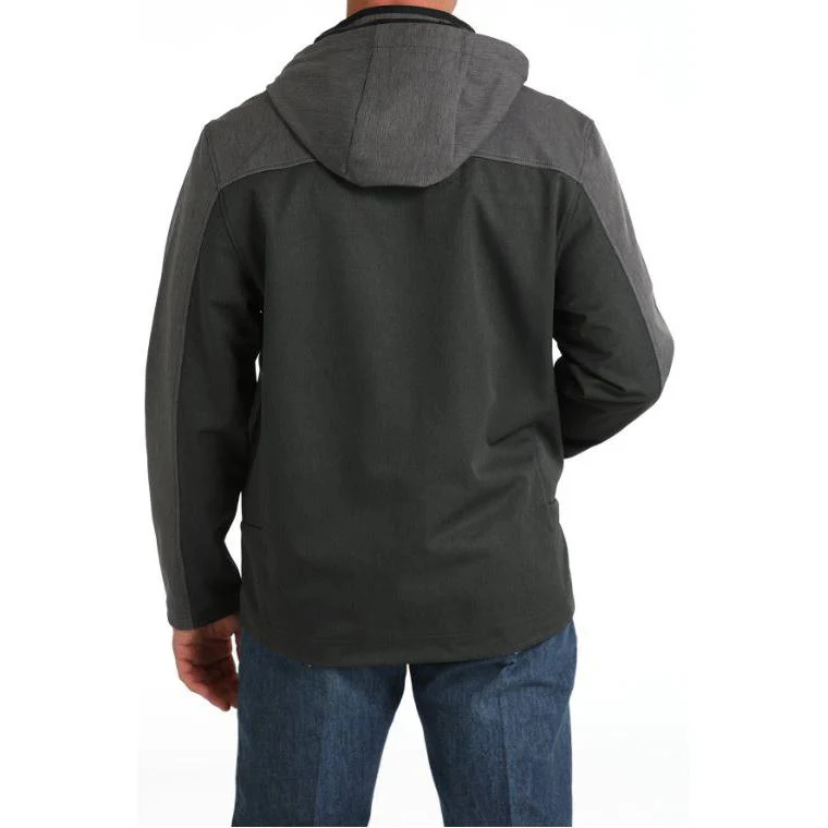 Cinch Men's Long Sleeve Bonded Hoodie Jacket- Black - Image 2