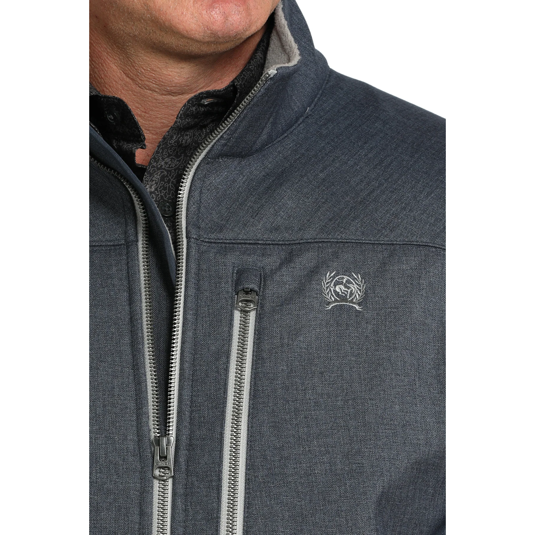 Cinch Mens Bonded Long Sleeve Jacket -Navy - Image 3