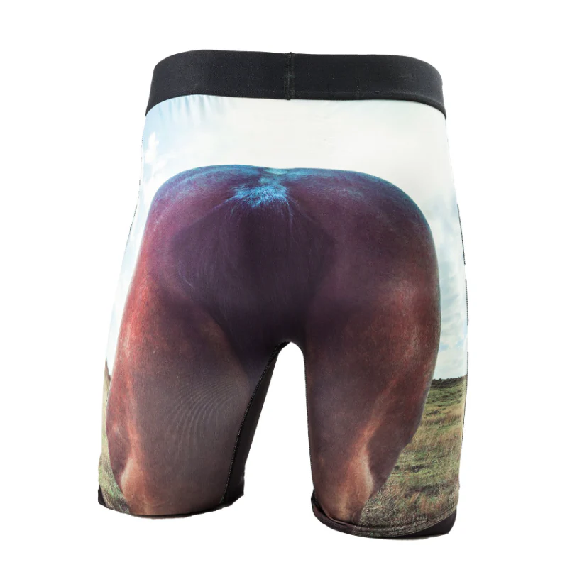**Cinch Men's Boxer Brief 9" Inseam - Horse Print - Image 2