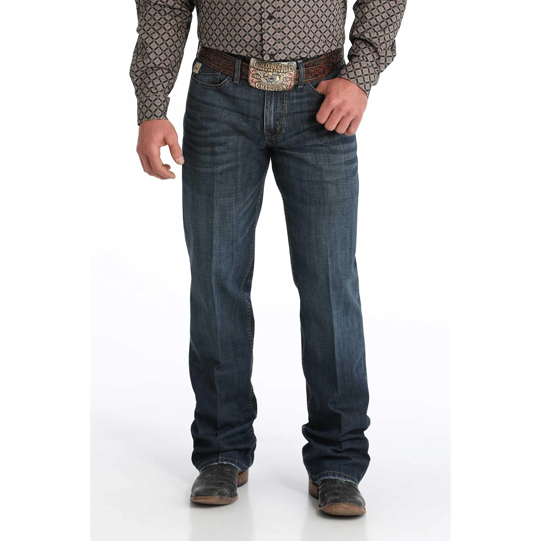 Cinch Men's Grant Relaxed Fit Jean- Rinse Wash - Image 2