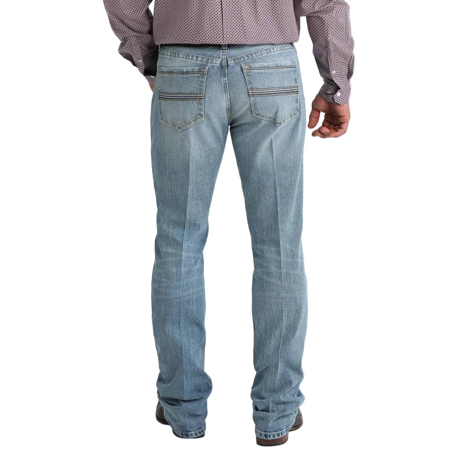 Cinch Men's Ian Slim Fit Boot Cut Jeans - Medium Stone - Image 2