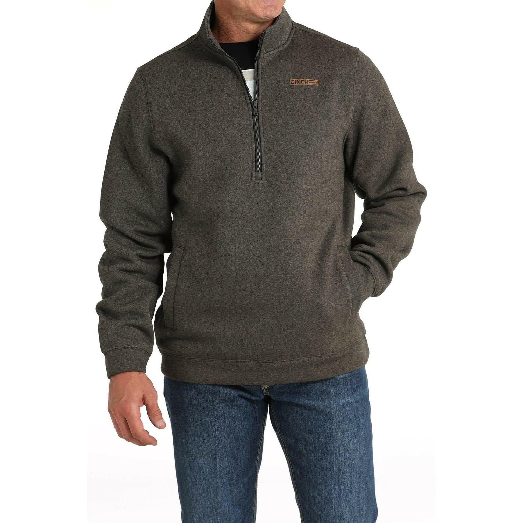 Cinch Men's Long Sleeve 1/2 Zip Pullover Jacket - Assorted Colours - Image 2