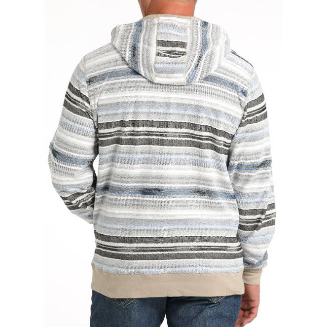 Cinch Men's Long Sleeve Stripe Hoodie - Multi - Image 2