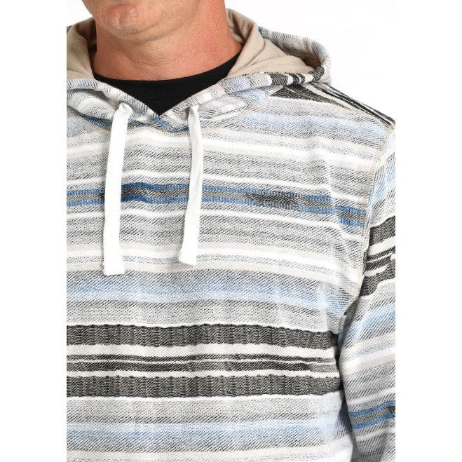 Cinch Men's Long Sleeve Stripe Hoodie - Multi - Image 3