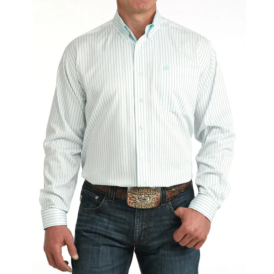Cinch Men's Long Sleeve Western Shirt - White