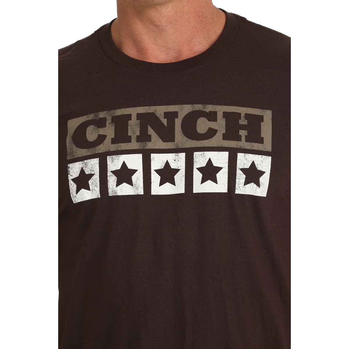 Cinch Men's Short Sleeve Tee Shirt- Brown - Image 2