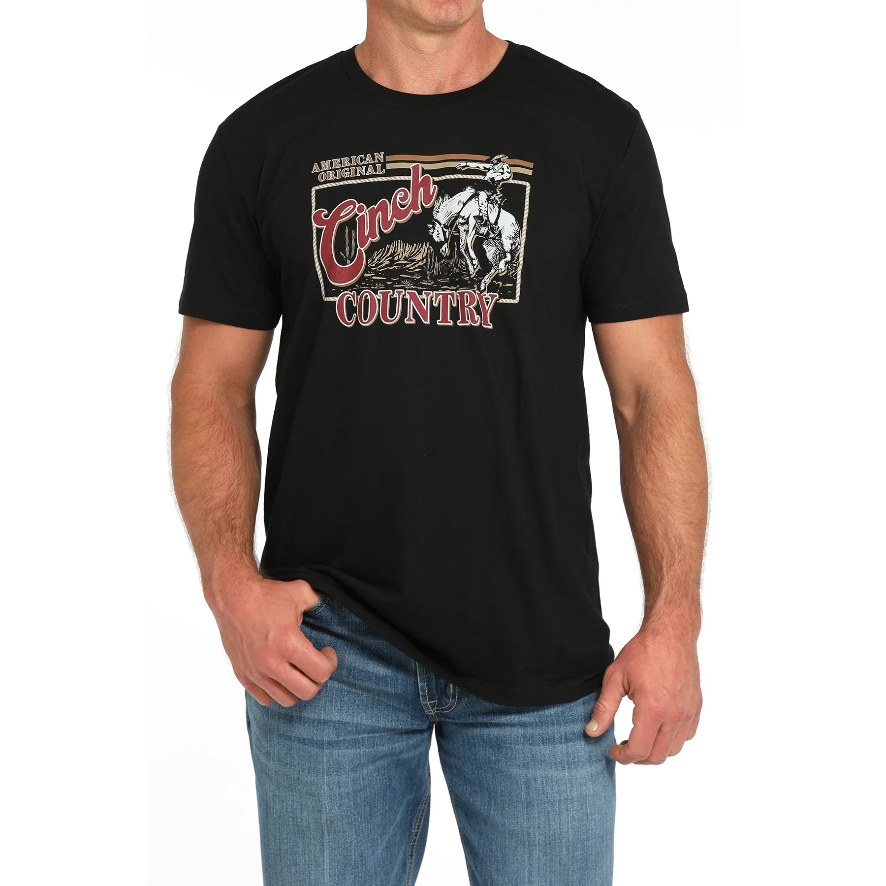 Cinch Men's Short Sleeve Tee Shirt - Black