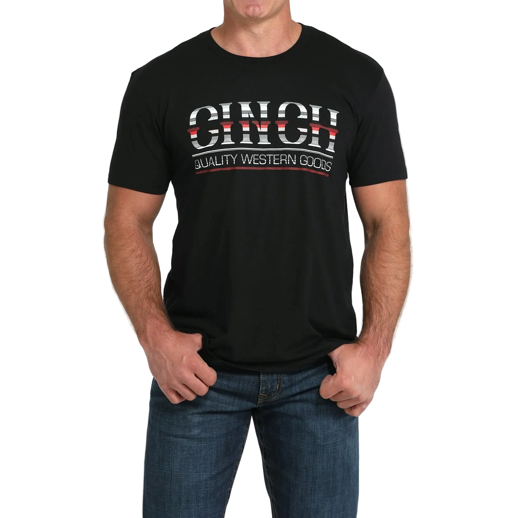 Cinch Mens Short Sleeve Tee Shirt - Black