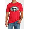Cinch Men's Short Sleeve Tee Shirt - Red