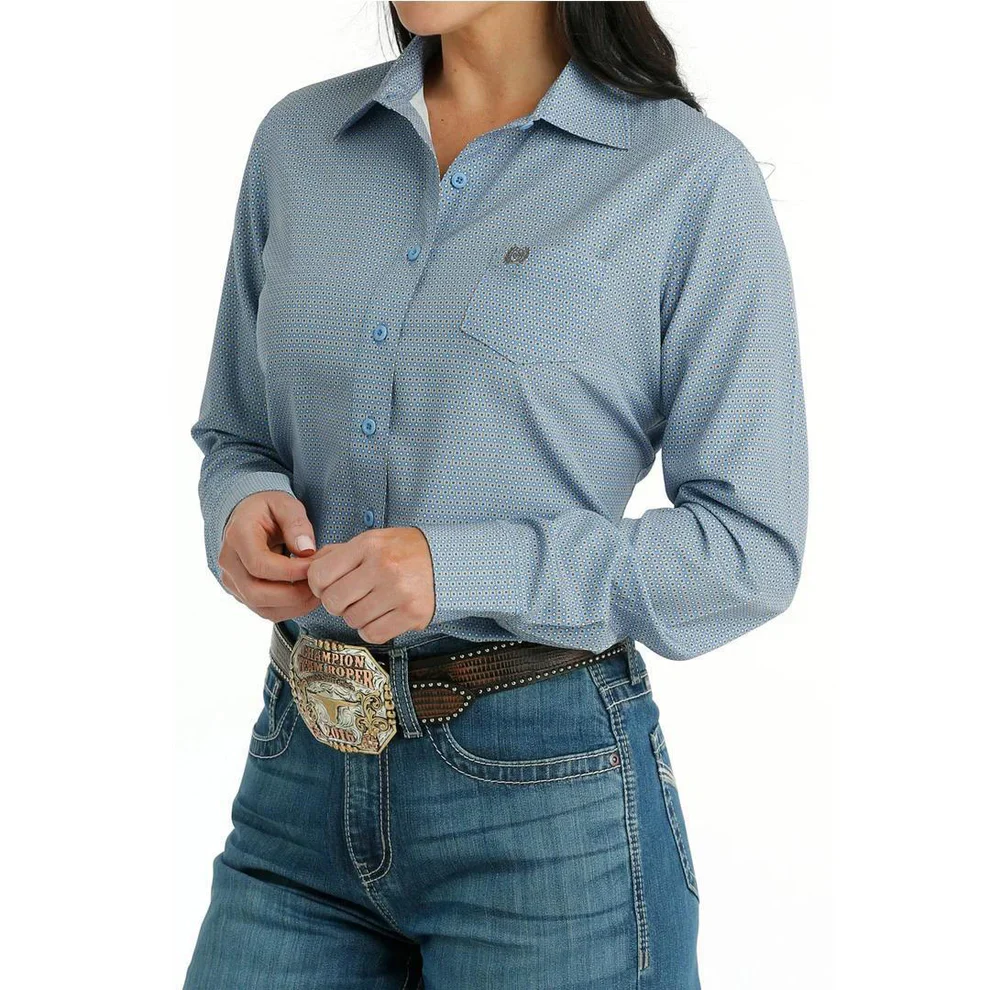 Cinch Women's Arenaflex Button-Down Western Shirt - Purple - Image 2