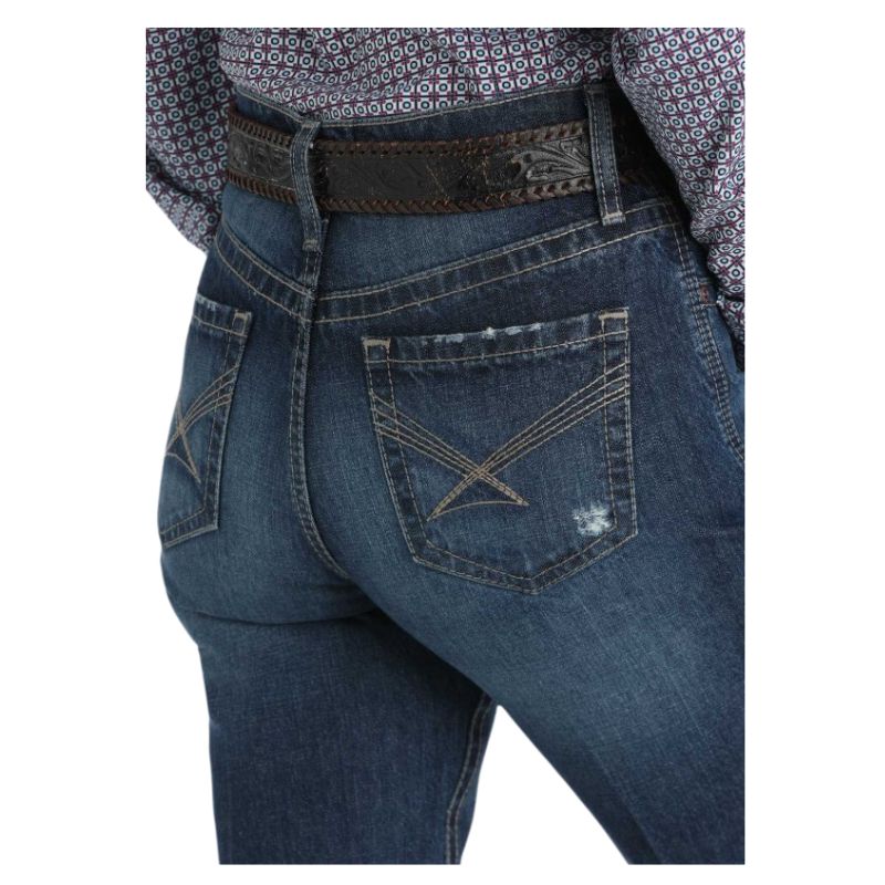 Cinch Women's Emerson High Rise Jeans- Medium Stone - Image 3