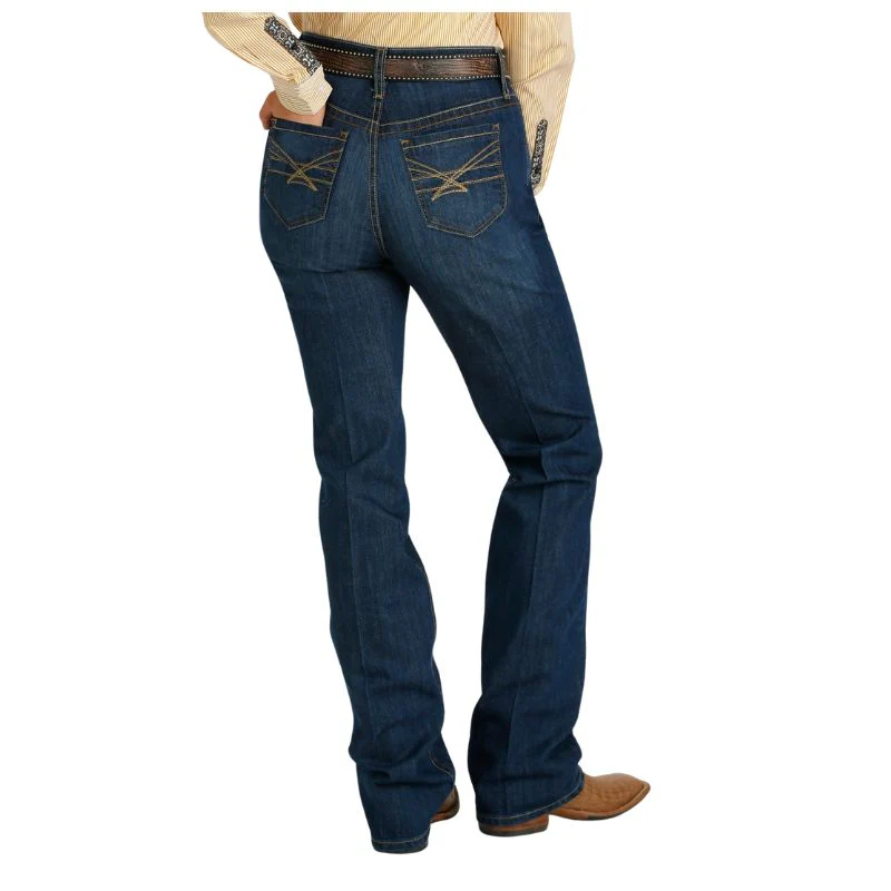Cinch Women's Emerson Indigo Jeans -Medium Stone - Image 2